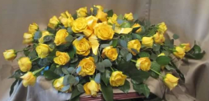Casket Spray Roses (pictured with 3 dozen)