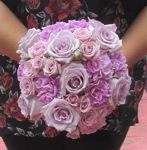 Lavender Rose and Carnation Bouquet 