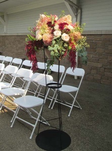 Antique Hydrangea and Rose Isle Stand