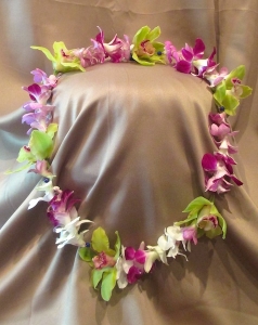 Hawaiian Style Lei with Orchids